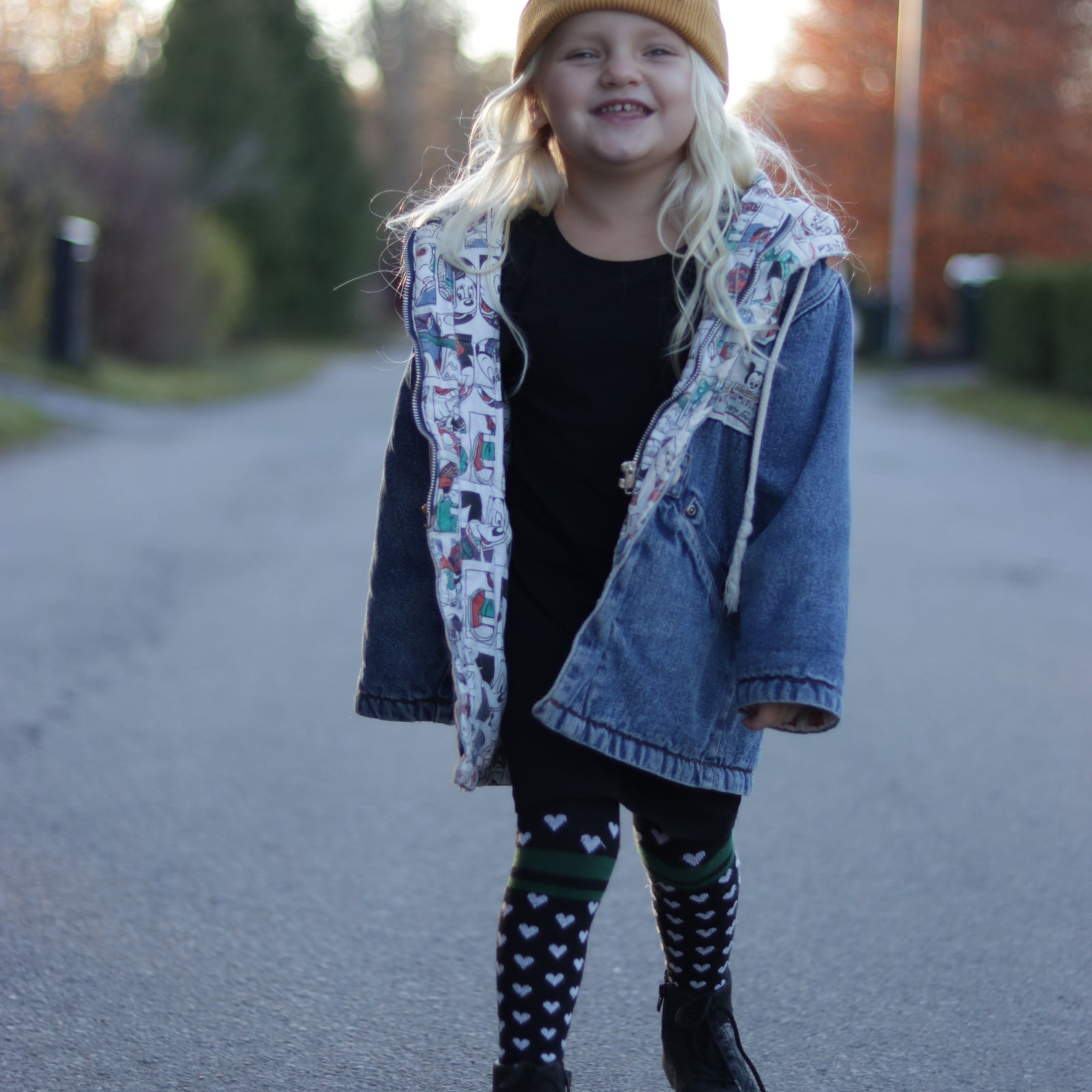 Hearty green tights